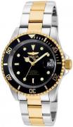 Invicta Herreur 8927OBXL Pro Diver Sort/Gul guldtonet stål Ø43 mm