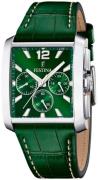 Festina Herreur F20636-3 Timeless Grøn/Læder