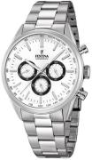 Festina Herreur F16820-Q Timeless Hvid/Stål Ø43.5 mm