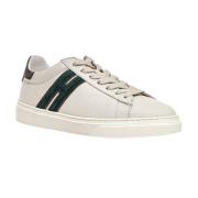 Hvide Læder H Grønne Sneakers - Størrelse 39