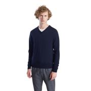 Merino uld v-hals jumper