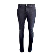 Slidt Sort Vasket Denim Jeans