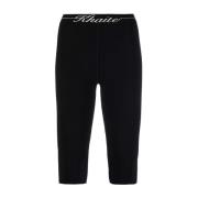 Ribbet Logo Leggings, Lavet i Italien