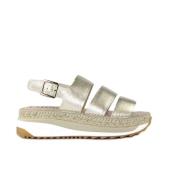 Guld Lamineret Sandal