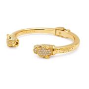 Women`s CZ Panther Bangle in Gold