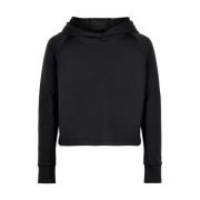 Pure Cropped Hoodie - Sort