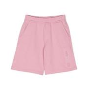 Lyserøde bomuld bermuda shorts til børn
