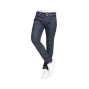 Slim Fit Jeans med Kontrast Syning