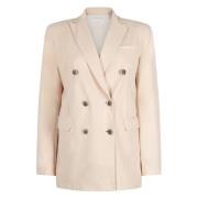 Allsidig Beige Teknisk Jersey Blazer