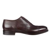 Elegante mørkebrune læder Oxford sko