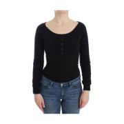 Ermanno Scervino Black Cashmere Cardigan Sweater