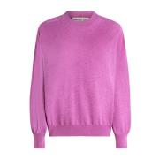 R Neck Pullover Sweater