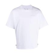 Hvid kortærmet bomuldst-shirt