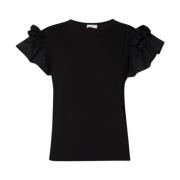 Rynket Poplin Dame T-Shirt