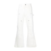 Hvide Flare Jeans
