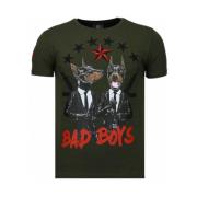 Bad Boys Pinscher Rhinestone - Herre T-Shirt - 5774G