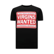 T-shirt med Virgins Wanted Print