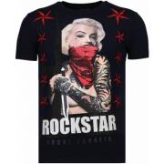 Marilyn Rockstar Rhinestone - Herre T-shirt - 6005B