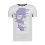 T-shirt Skull Glitter - Seje T-shirts med Rhinestones - 6338W
