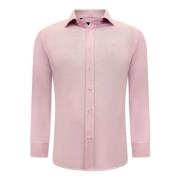 Ensfarvet Oxford-skjorte til mænd - Slim Fit - 3029