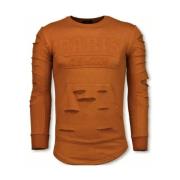 3D Stempel PARIS Beskadiget - Sweatshirts til Mænd - JHSW323O