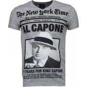 Al Capone Rhinestone - Herre T-Shirt - 4784G