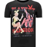 Luksus Herre T-shirt - The Playtoy Mansion - 11-6386Z