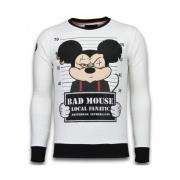 State Prison Bad Mouse Rhinestone - Herre Sweaters - 6080W