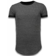 3D Lang Fit Skjorte Med Lynlås - Herre T-Shirt - T09183G