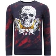 Herresweatshirt Skull Tiger - 3680