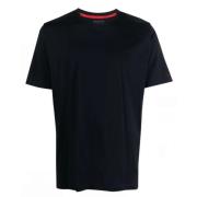 Navy Bomuld Crew Neck T-Shirt