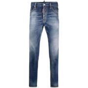 Slim-Fit Blå Denim Jeans