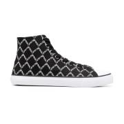 Logo High-Top Sneakers Sort Lærred