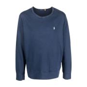 Blå Polo Pony Motiv Sweater