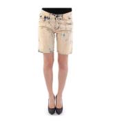 Vaskede denim shorts