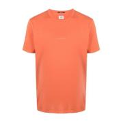 Orange Logo Print T-shirt