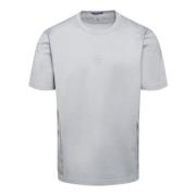 Grå Cargo Lomme T-shirt med Logo Print