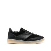 Sorte Panelerede Lavtop Sneakers