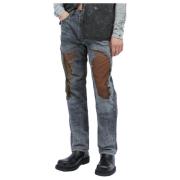 2010 D-Macs Distressed Jeans med Gennemsigtige Paneler