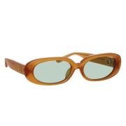Chic 90erne Stil Solbriller med Grønne ZEISS Linser