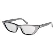 Modige Sølv Cat-Eye Solbriller