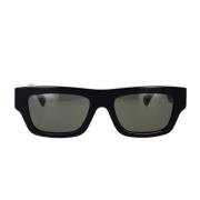 Rektangulære solbriller med dristig acetat kant og elegante GG-logo arme