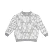 Grå Sweaters med All-over FF Logo