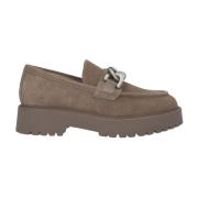 Mocino Loafers i Taupe Ruskind