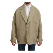 Beige Oversize Blazer