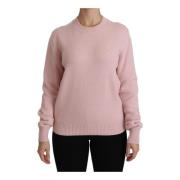 Ægte italiensk cashmere crew neck sweater