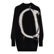 Sort Logo-Intarsia Sweater