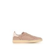 Beige Nabuk Sneakers med Lactae Hevea Sål