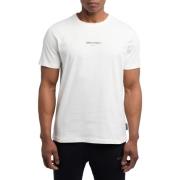 Herre Hvid Basic T-Shirt med Trendy Print