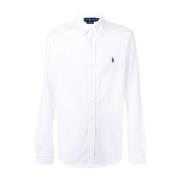 Hvid Mesh Polo Shirt